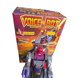 Vintage 1993 Toy Biz Voice Bot 2 In 1 Command‎ Transformer Robot
